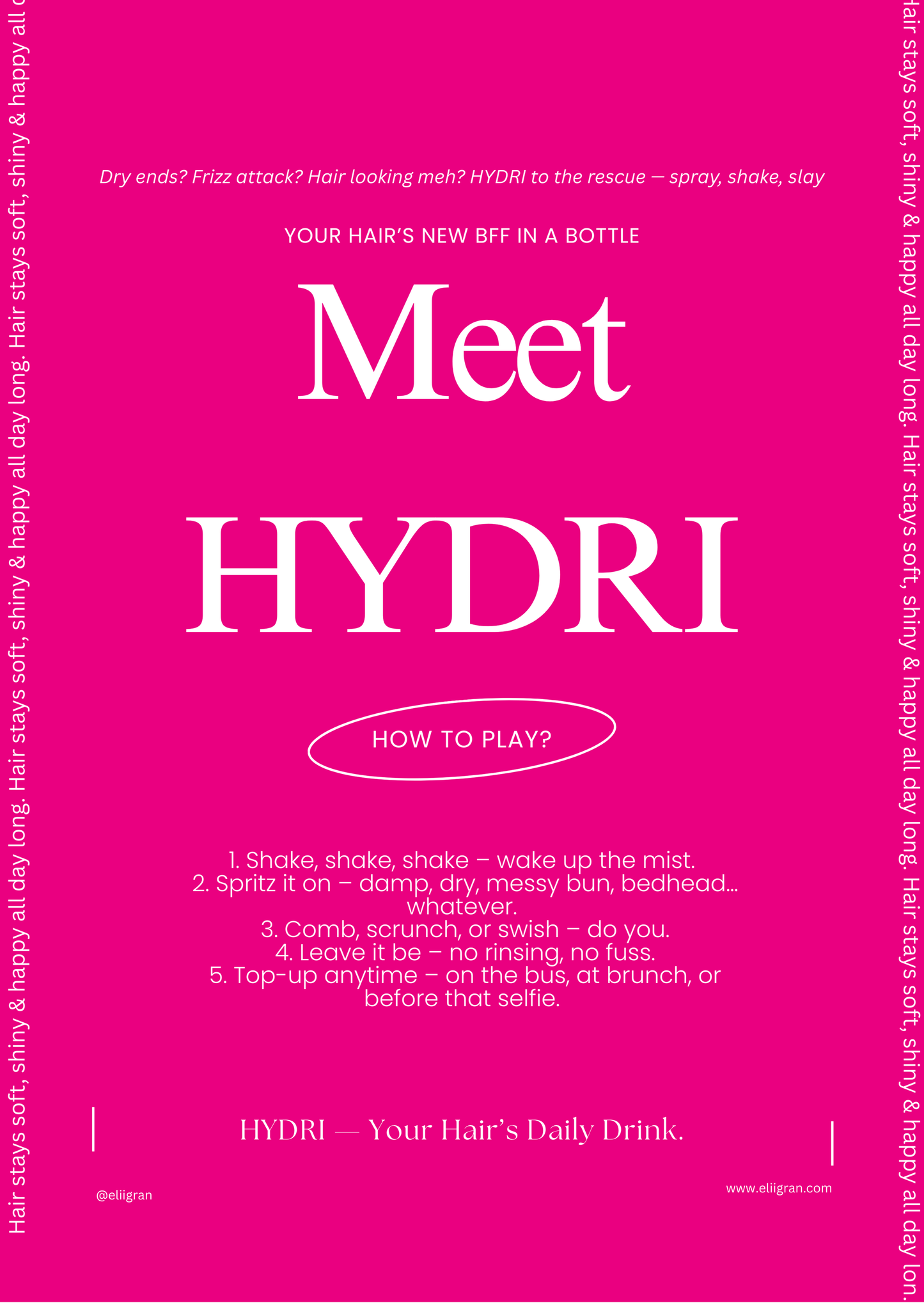 HYDRI - your hair's daily drink